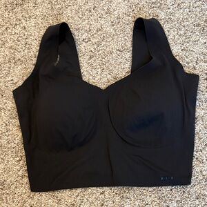 SKIMS Black Seamless Longline Bralette